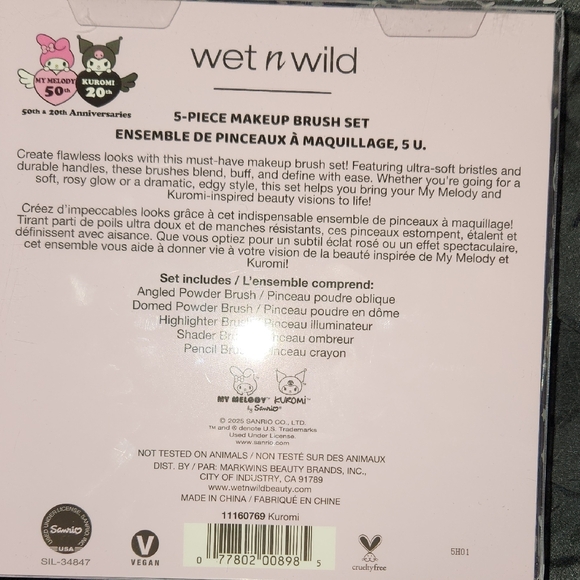Wet n Wild My Melody & Kuromi Brush Set - Picture 4 of 6